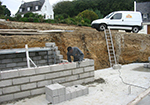 Réalisation des fondations à Saint-Andre-de-Roquepertuis